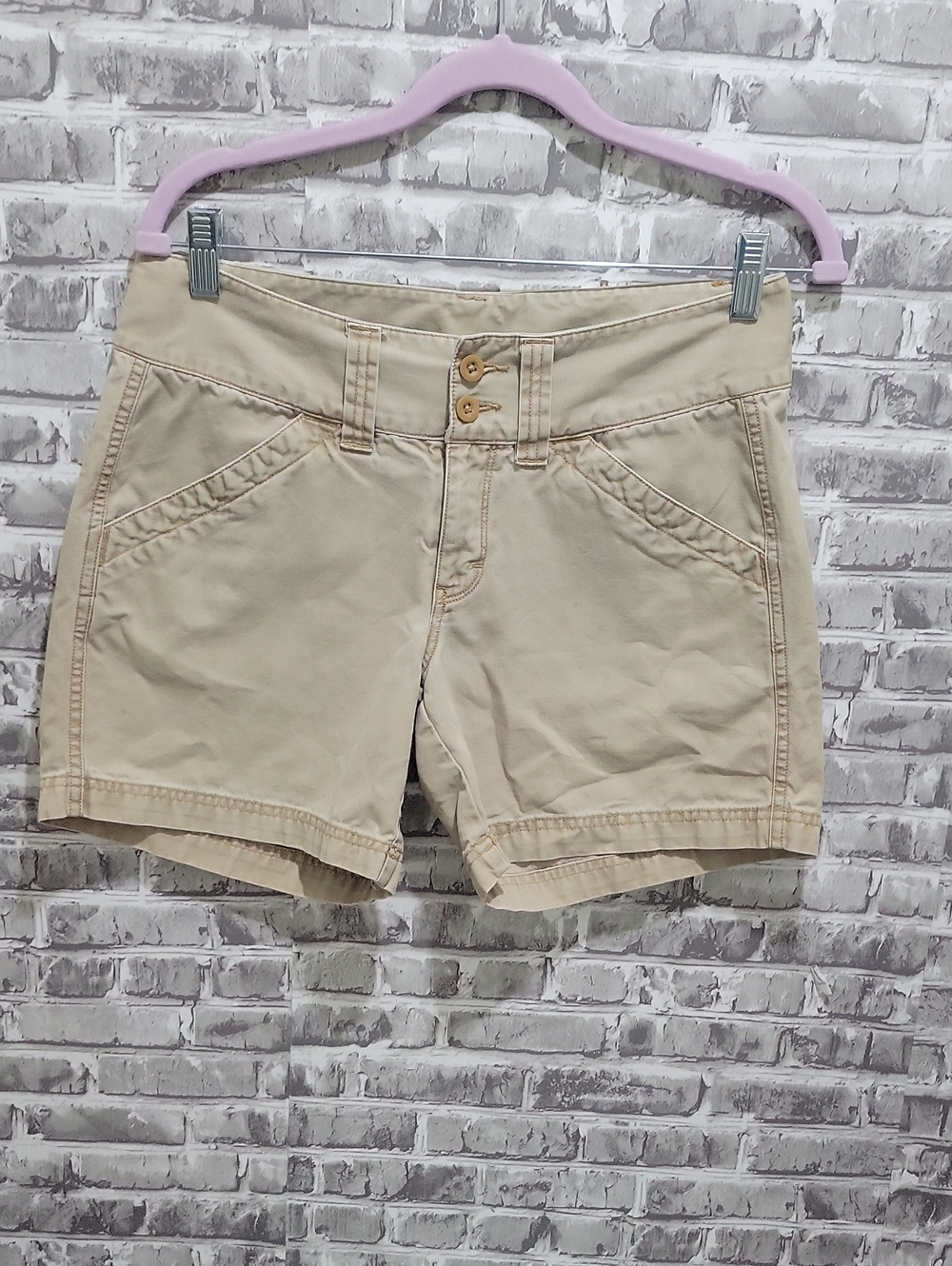 The North Face Women's Olive Khaki/Tan Cotton Shorts Size 6, Gorpcore, Utility